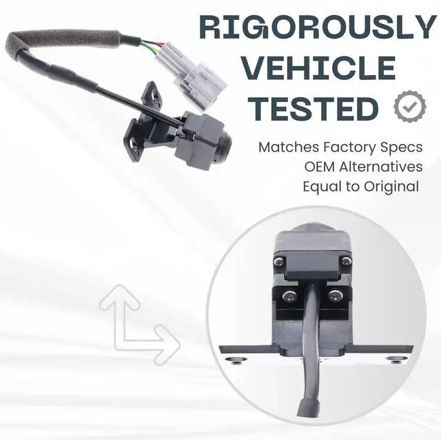Alt view image 3 of 5 - Backup Camera Replaces for 2013 2014 2015 2016 Hyundai Santa FE OE Part # 95760B8150