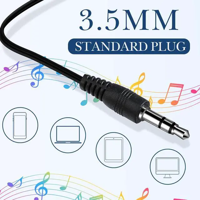 Alt view image 4 of 5 - Kanayu 500 Pack Wired Earbuds Bulk for Classroom Ear Headphones Wired Basic Student Earbuds No Microphone with 3.5MM Jack for Class Laptop School Library, Individually Bagged (Black)