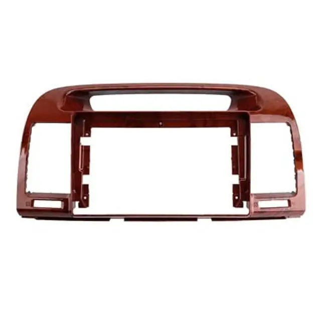Alt view image 4 of 4 - 9'' Car Radio Stereo Fascia Frame Panel Trim w/Power Harness(16pin) for Toyota Camry 2000 01 02 03 04 05 06 (Wood)