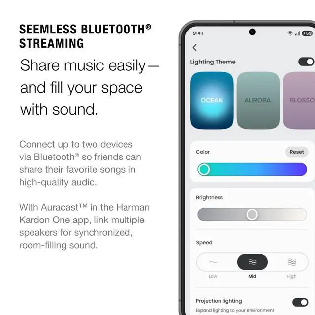 Alt view image 5 of 5 - Harman Kardon SoundSticks 5 2.1-Channel Bluetooth Speaker with HDMI - White - 3-Way Speaker Design with Multicolor Light Show - Music Streaming & Auracast Multi-Speaker Connection