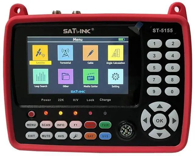 Main image of ST-5155 Satellite & Terrestrial Cable Signal Meter DVB-S/S2/T/T2/C Combo Meter Support HD 1080P MPEG-2/4 H.264/H.265 (10 Bit), QPSK, 8PSK, 16APSK, 32APSK