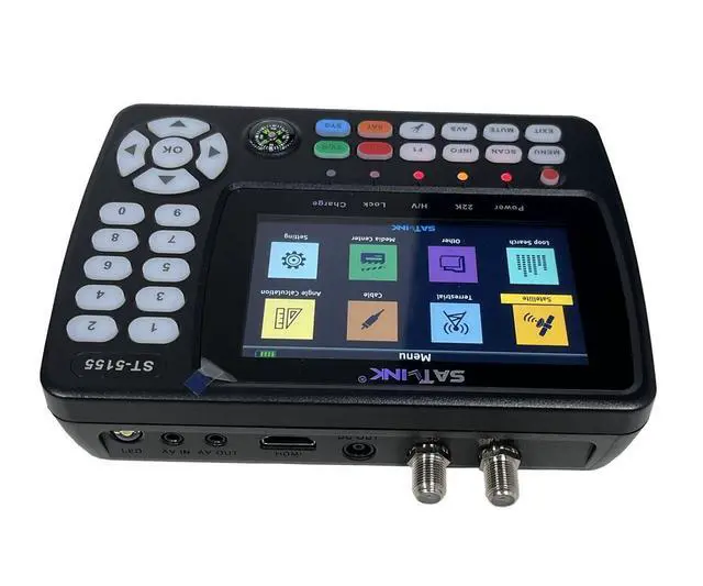 Alt view image 5 of 5 - ST-5155 Satellite & Terrestrial Cable Signal Meter DVB-S/S2/T/T2/C Combo Meter Support HD 1080P MPEG-2/4 H.264/H.265 (10 Bit), QPSK, 8PSK, 16APSK, 32APSK