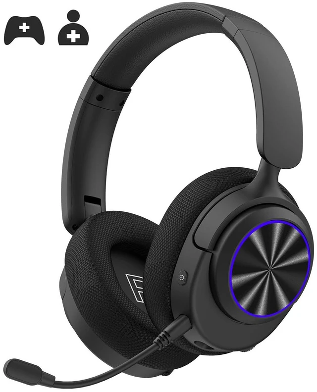 Main image of INGA Wireless Gaming Headset for PS5, PS4, PC, Mac, Switch, Game/Chat Balance for PS5/4, 2.4GHz/Bluetooth 5.2, ENC Noise-Cancelling Mic, 7.1 Surround Sound, 3.5mm Wired for Xbox Controller (Blu
