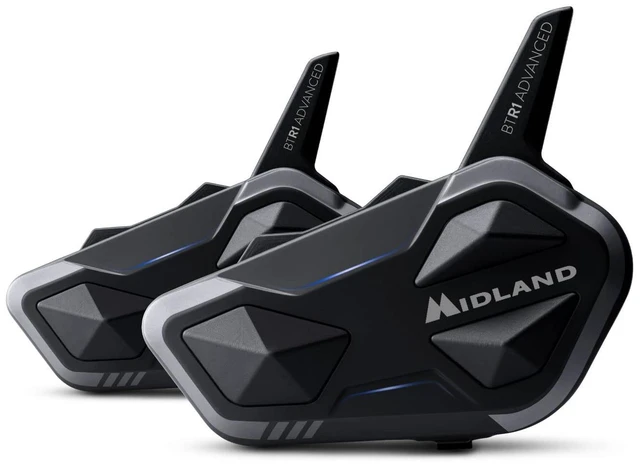 Main image of Midland BTR1 Advanced Motorcycle Bluetooth Headset, 4-Rider Intercom System