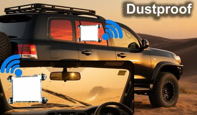 Alt view image 4 of 5 - Car Suction Cup Mount Compatible for Starlink Mini, Strong Suction Protective Mounting Case for Car Sunroofs Dashboard Windows RVs, Trucks, Boats Vibration-Proof Stable Satellite Signal