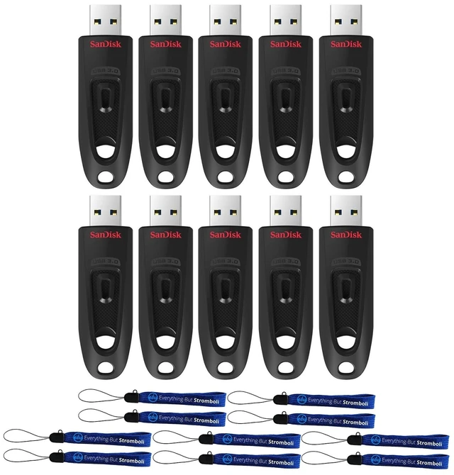 Main image of SanDisk Flash Drive 16GB Ultra USB 3.0 10 Pack Portable Memory Stick