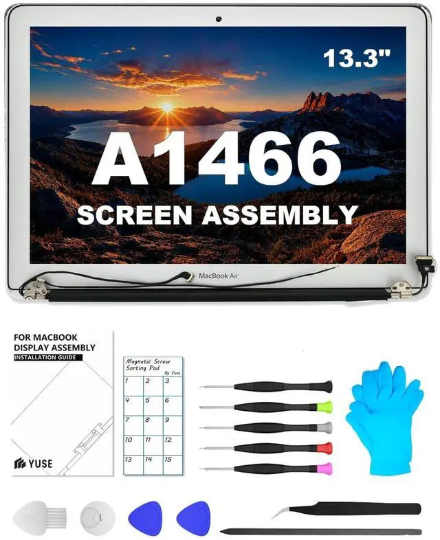 Main image of A1466 Replacement Screen for MacBook Air 13-inch Full LCD Display Assembly