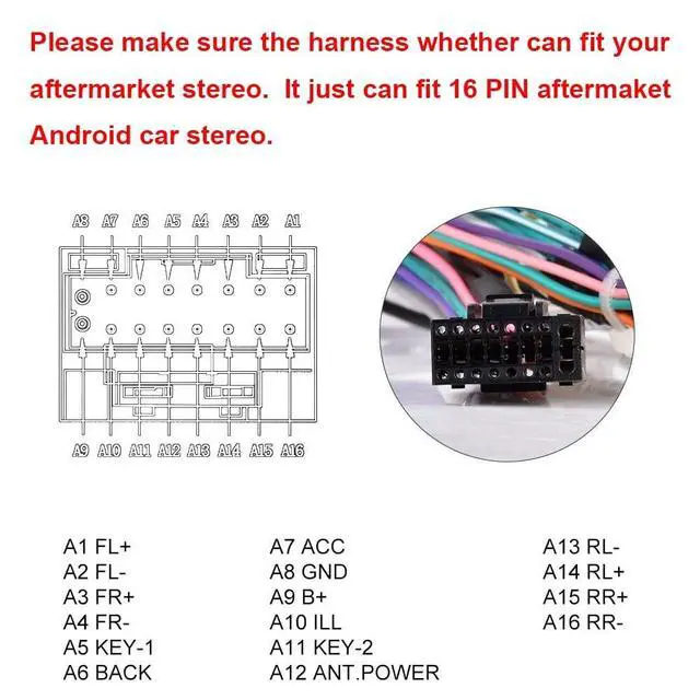 Alt view image 2 of 5 - 16-PIN Android Car Radio Stereo Harness Canbus Decoder for Toyota Camry RAV4 Corolla Tundra Sequoia Tacoma Prius Sienna Support JBL Amplifier Retain OEM Factory Backup Camera,Steering Wheel Control