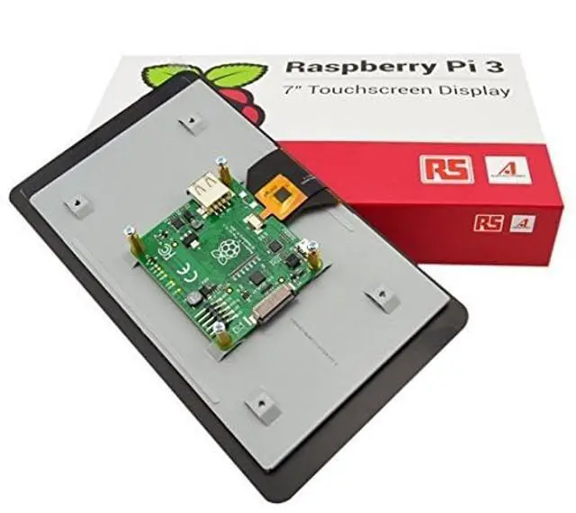 Alt view image 3 of 5 - Raspberry Pi Official 7 Inch Touch Screen for Raspberry Pi 4 / pi 3/pi 2 Model B