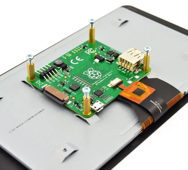 Alt view image 4 of 5 - Raspberry Pi Official 7 Inch Touch Screen for Raspberry Pi 4 / pi 3/pi 2 Model B