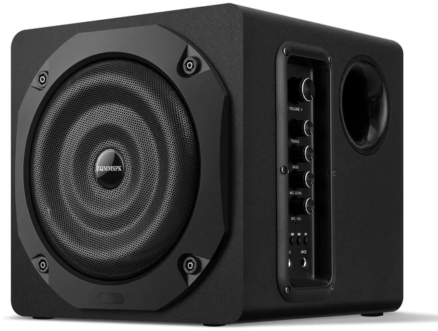Alt view image 2 of 5 - 2.1 Computer Speakers with Subwoofer, 100W RMS, Bluetooth 5.3, Black
