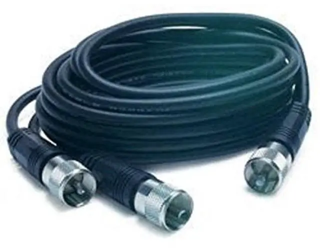 Main image of PROCOMM 12` FOOT RG59 CB RADIO CO-PHASE ANTENNA COAX MOLDED ENDS