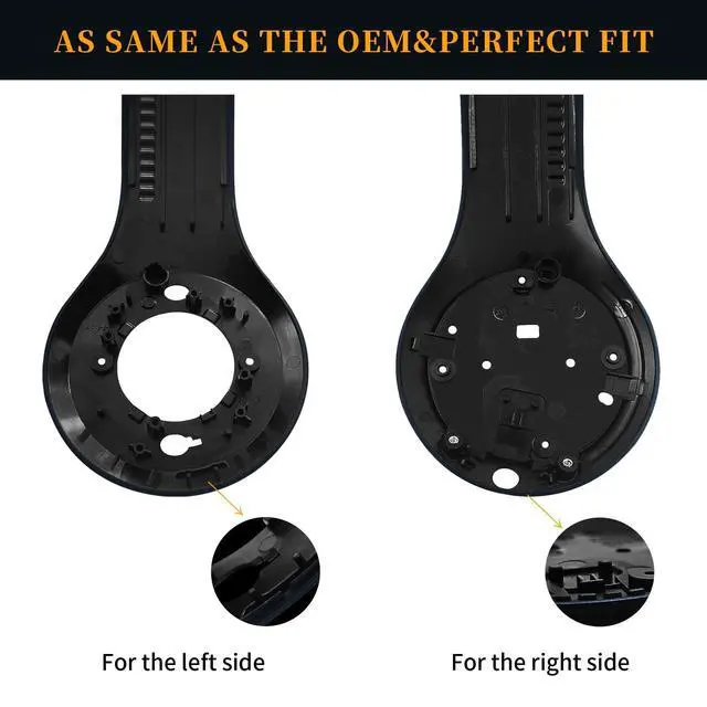 Alt view image 4 of 5 - Knomix Housing Shell Including Left & Right Inside and Outside Panel Parts Accessories Replacement for Studio 3.0 Wired Wireless +Toolkit (Shadow Grey)