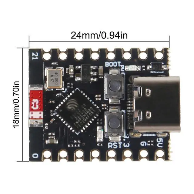Alt view image 5 of 5 - 10pcs ESP32-C3 Mini Development Board ESP32 Mini Development Board ESP32C3 MCU Board RP2040 WiFi Bluetooth Type C Single-Core Processor Module