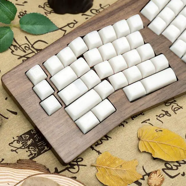 Alt view image 4 of 5 - TIMSEKER SA Keycaps, White Keycaps PBT Keycaps Set, Round Ball Keys Double Shot Keycaps for Mechanical Keyboard -142 Keys