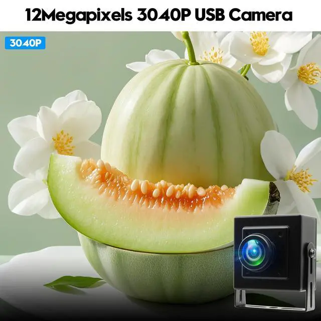 Alt view image 5 of 5 - IFWATER 120fps USB Camera 12Megapixel High Speed Starlight Lightburn Low Illumination Slow Motion 4K Webcam with 185Degree Fisheye Wide Angle Lens Plug and Play for Inspection Microscope 3D Printer