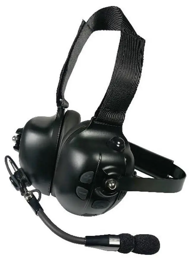Alt view image 3 of 5 - PRYME Wireless Dual-Muff Headset w/Boom Mic (BTH-800-MAX-OHB)