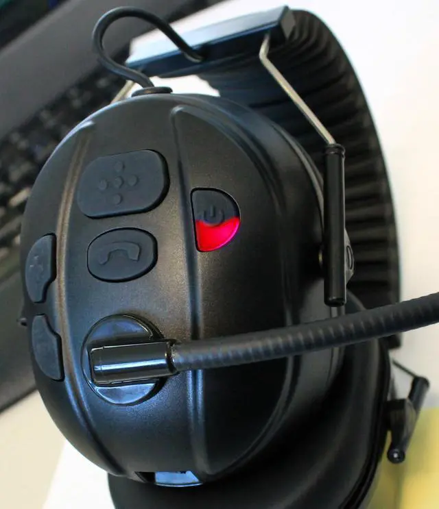 Alt view image 5 of 5 - PRYME Wireless Dual-Muff Headset w/Boom Mic (BTH-800-MAX-OHB)