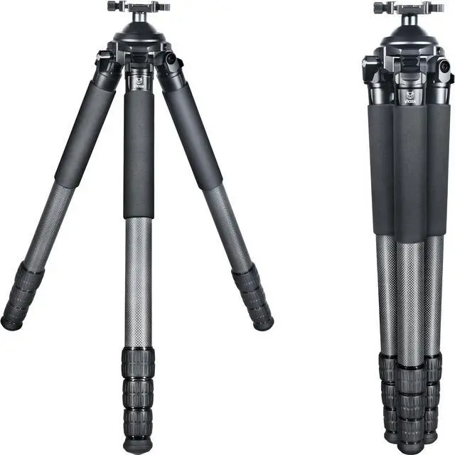 Main image of VICELK MP404 Carbon Fiber Tripod for Hunting with Arca Swiss Lever Clamp Mount and 64mm/5.5" Ball Head,40mm Tube Heavy Duty Tripods for Photography, Hunting and Outdoor, Max Load 88lb/40kg