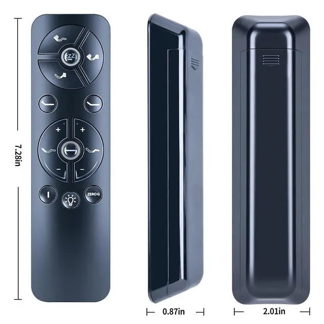 Alt view image 3 of 5 - RYQIF Replacement Remote Control for Sapphire Sleep SAP300/BoxDrop SS400/Sleep Science 14" Continental Sleep Adjustable Bed/Sleep Technologies S4/Blissful Nights Adjustable Bed