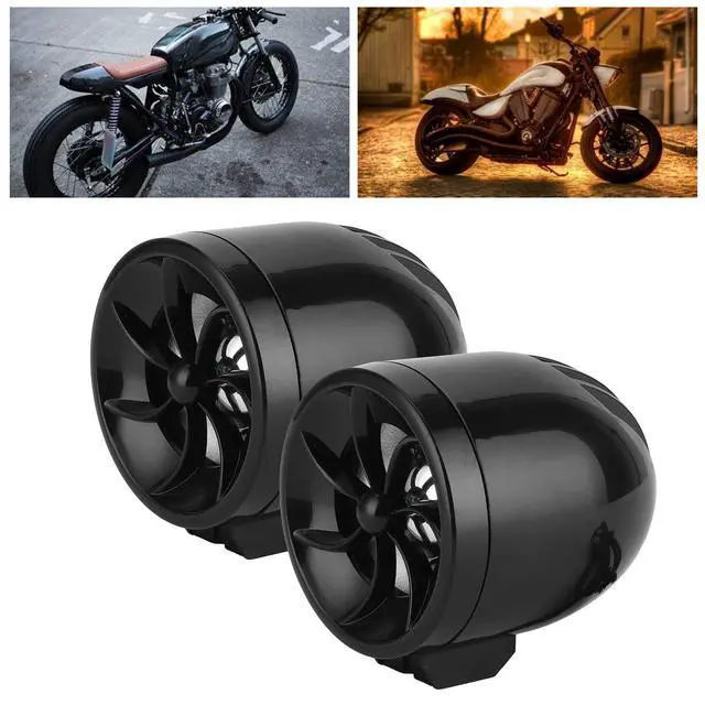 Alt view image 2 of 5 - Fydun Motorcycle Speaker 12V Speaker for Audio Music Amplifier High Power Loudspeaker with Light Effect Plug and Play
