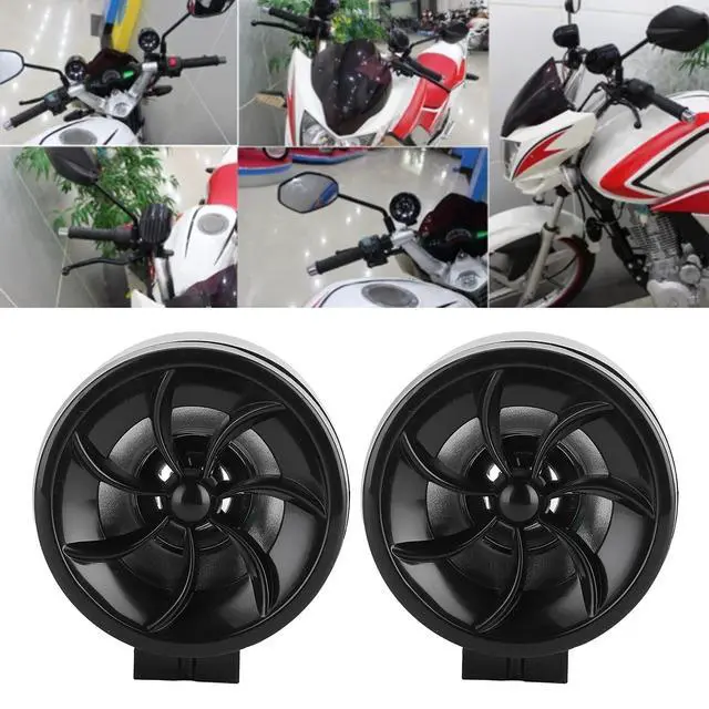 Alt view image 3 of 5 - Fydun Motorcycle Speaker 12V Speaker for Audio Music Amplifier High Power Loudspeaker with Light Effect Plug and Play