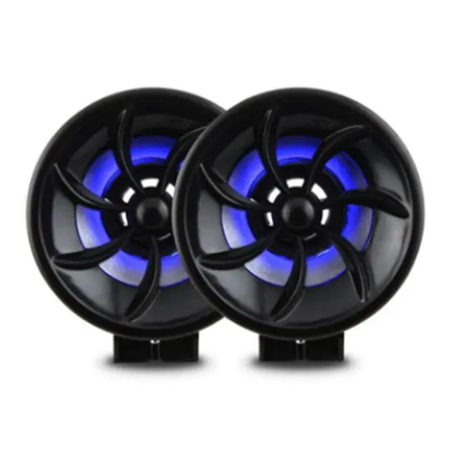 Alt view image 4 of 5 - Fydun Motorcycle Speaker 12V Speaker for Audio Music Amplifier High Power Loudspeaker with Light Effect Plug and Play