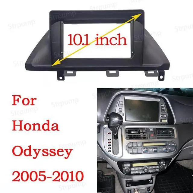 Alt view image 2 of 5 - 10.1'' Car Radio Stereo Fascia Frame Panel Trim Bezel for Honda Odyssey 2005 06 07 08 09 10 Mounting Kit USA Version