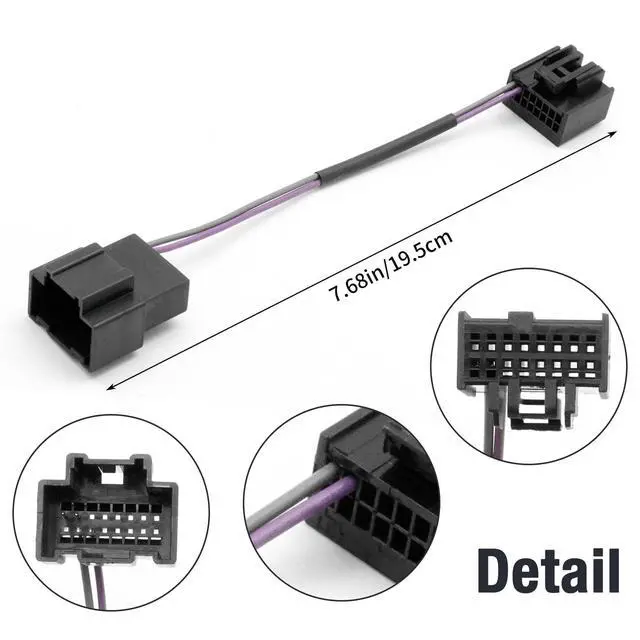 Alt view image 2 of 5 - Vkinman ANC Defeat Harness 6G-BZT/ANC Adapter Kit, Replacement for 2014-2018 Chevrolet Silverado Sierra Camaro Colorado Corvette Bose System Add Amp Integration