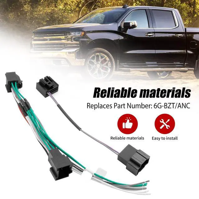 Alt view image 3 of 5 - Vkinman ANC Defeat Harness 6G-BZT/ANC Adapter Kit, Replacement for 2014-2018 Chevrolet Silverado Sierra Camaro Colorado Corvette Bose System Add Amp Integration
