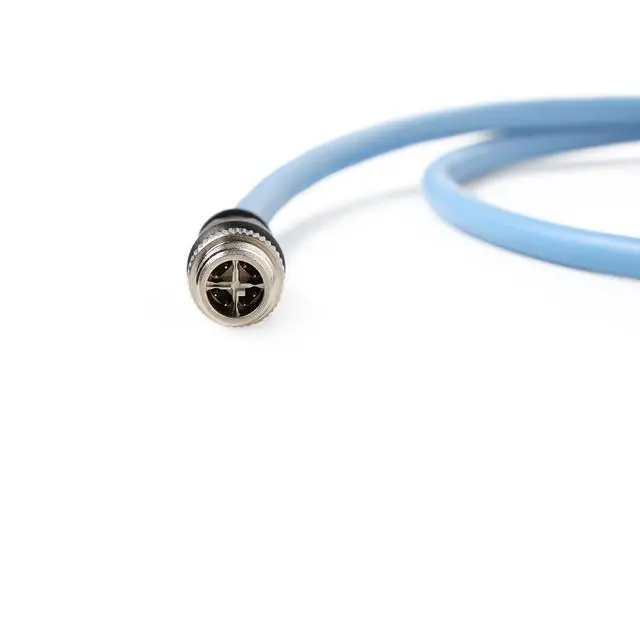 Alt view image 2 of 4 - Eonvic M12 Industrial Ethernet Cat6 Cable 8 Pin Male X Code to RJ45 for Cognex in-Sight Basler Camera PLCs Servo Motors,Support Profinet and EtherCAT Ethernet/IP 2M