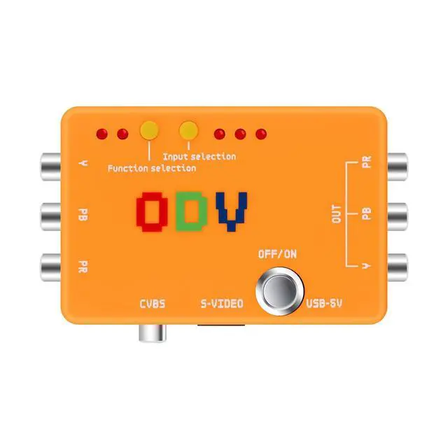 Alt view image 2 of 5 - Mcbazel ODV-II Component/AV/CVBS/S-Video to Component Converter for Retro Gaming Console, Not Compatible with RGB Signals