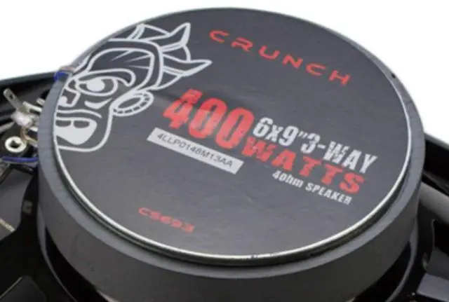 Alt view image 3 of 5 - Crunch CS693 Full Range 3-Way Car Speaker, 6 x 9-Inch