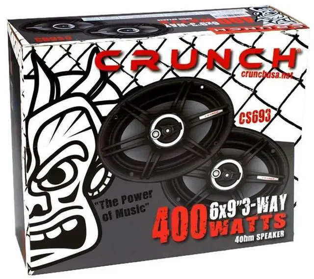 Alt view image 5 of 5 - Crunch CS693 Full Range 3-Way Car Speaker, 6 x 9-Inch
