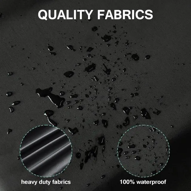 Alt view image 5 of 5 - Outdoor TV Cover 75 inch Weatherproof, Heavy Duty Waterproof Screen Protector with Bottom for Outside Flat Screen 70 to 75 inch TV, Black