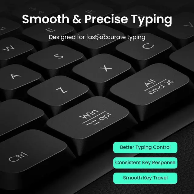 Alt view image 4 of 5 - Nulea Ergonomic Split Keyboard, Wired Natural Typing Keyboard with Integrated Palm Rest for Wrist Pain Relief, 2-in-1 Type C&Type A Plug for Mac,Windows,Office & Home,Black