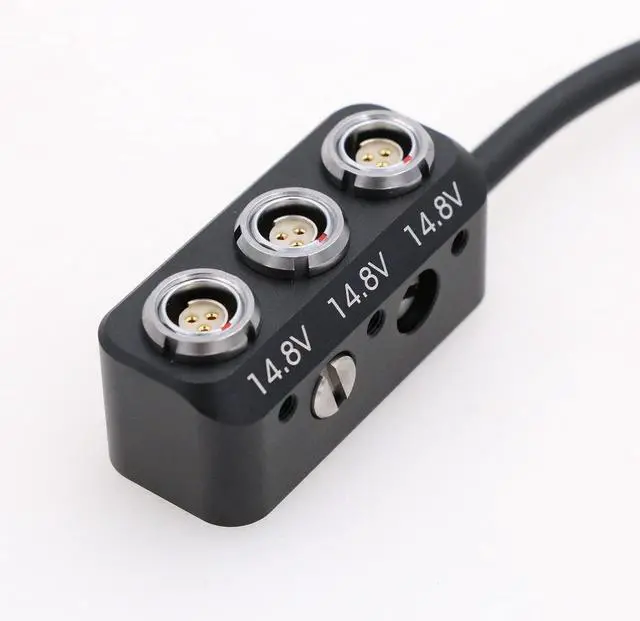 Alt view image 3 of 5 - ZBLZGP D-tap to Fischer 3 pin RS Port Power Distribution Box for ARRI Alexa Mini
