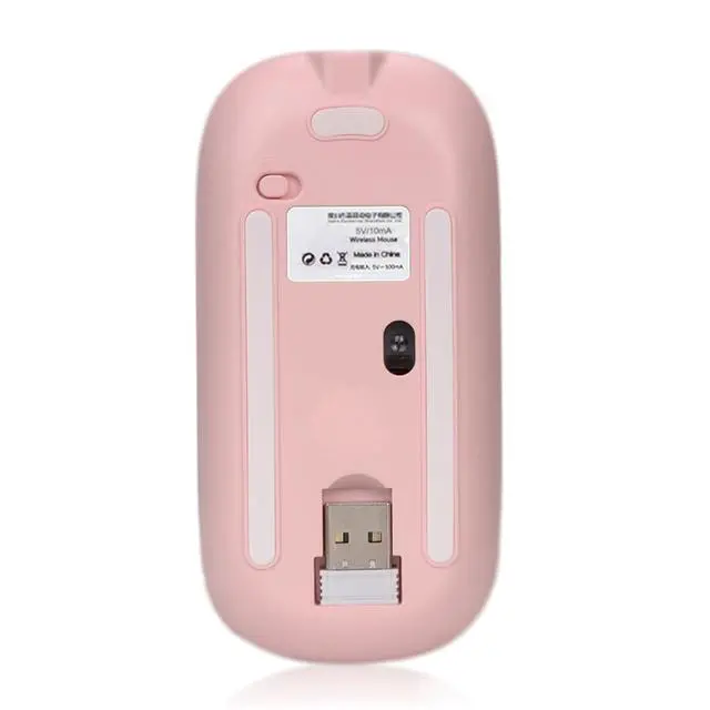 Alt view image 5 of 5 - blingbybri Bling Pink Crystal Rhinestone Wireless Mouse, Slim Silent Mouse 2.4G Portable Mobile Optical Mouse, 3 Adjustable DPI Levels for Notebook, PC, Laptop, Computer, MacBook - AB Purple