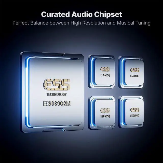 Alt view image 3 of 5 - Fosi Audio MD3 Protable HiFi Headphone Amp DAC Magnetic Amplifier Mini USB C Silver