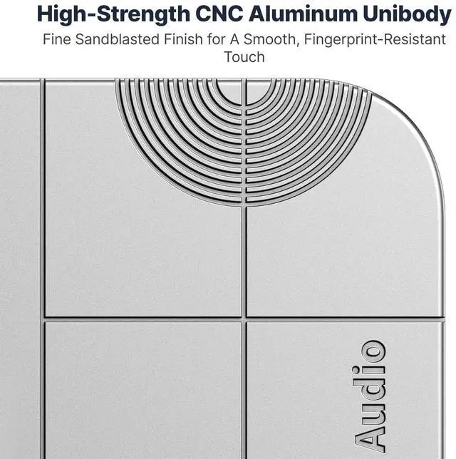 Alt view image 5 of 5 - Fosi Audio MD3 Protable HiFi Headphone Amp DAC Magnetic Amplifier Mini USB C Silver