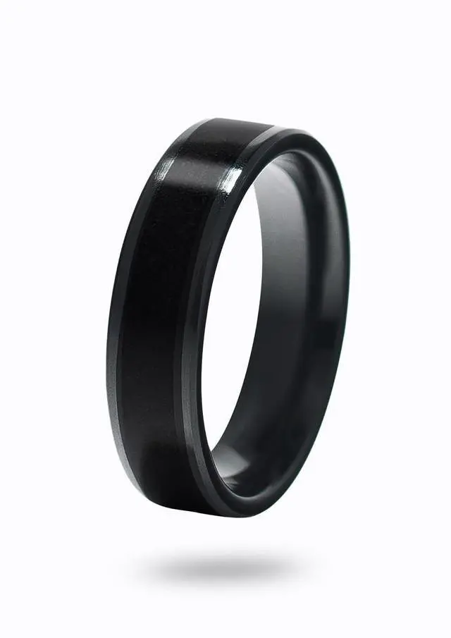 Main image of CNICK Tesla Smart Ring Accessories: Ceramic Ring for Model 3/S/X/Y/CT to Replace Key Card Key fob. (10.5, Black)