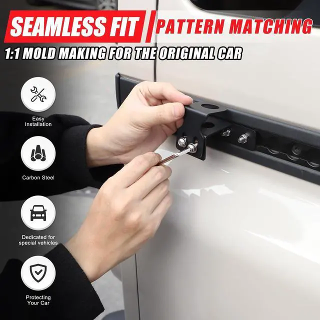 Alt view image 4 of 5 - Tumukiw Compatible with INEOS Grenadier 2020-2024 Car Antenna Mount, Tailgate Ladder Antenna Bracket Flagpole Holder Auto Exterior Accessories (Rear Side)