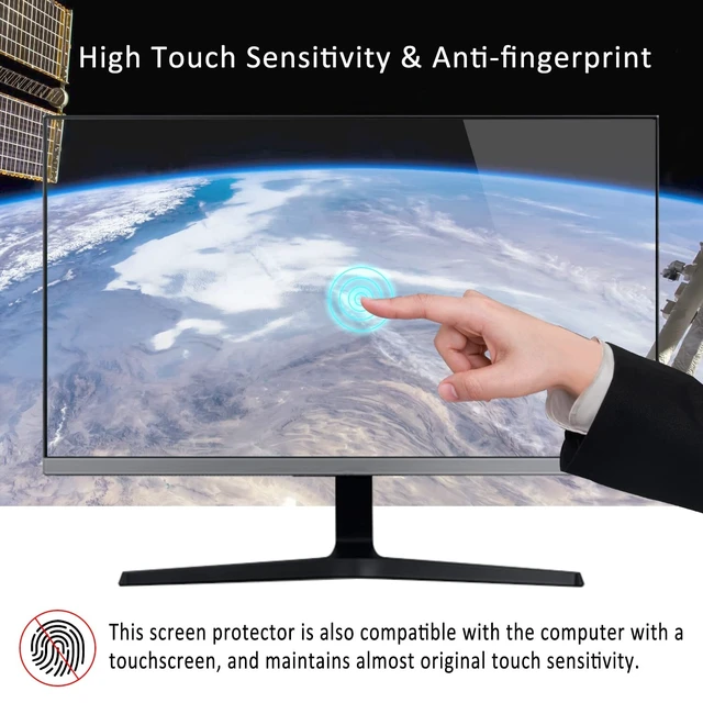 Alt view image 4 of 5 - 2 Pack 24" Anti Glare Matte Screen Protector for Sceptre/LG/Dell/HP/Acer/ViewSonic/ASUS/Aoc/Samsung/KOORUI/InnoView/CRUA/BenQ/SANSUI Diagonal 24" 16:9 LED PC Screen Gaming Monitor (20