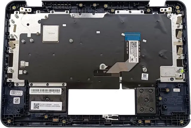 Alt view image 4 of 4 - Lyinsen Replacement for Lenovo Windows 500w 300w Gen 3 Laptop Upper Case Palmrest Keyboard Assembly Part 11.6" 5M11C85685 5M11C85686 5M11C85684 Top Cover Black