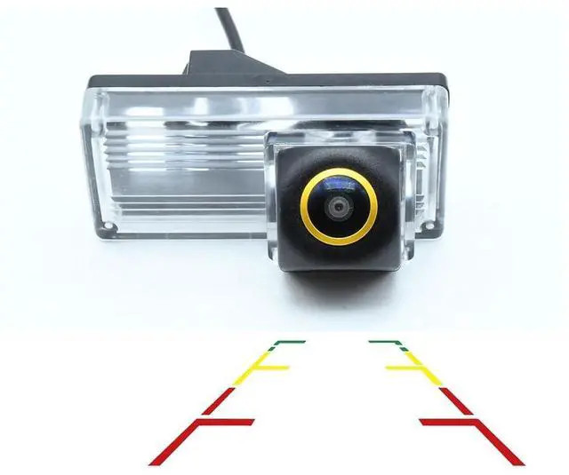 Main image of Vlicevrn HD Fisheye Vehicle Car Rear View Camera Night Vision Backup Parking Camera for Toyota REIZ 4D MK1 / Mark X 4D MK1 / Prius/Land Cruiser LC100 LC120 LC200/Prado (Golden Fisheye Fixed)