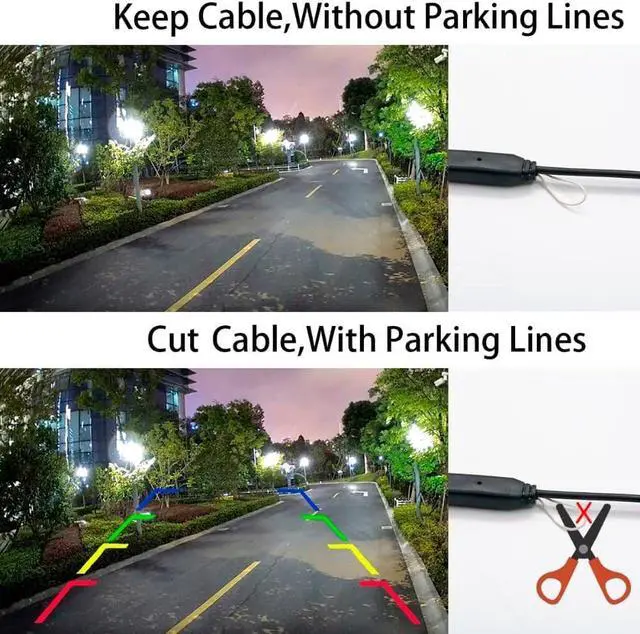 Alt view image 3 of 5 - Vlicevrn HD Fisheye Vehicle Car Rear View Camera Night Vision Backup Parking Camera for Toyota REIZ 4D MK1 / Mark X 4D MK1 / Prius/Land Cruiser LC100 LC120 LC200/Prado (Golden Fisheye Fixed)