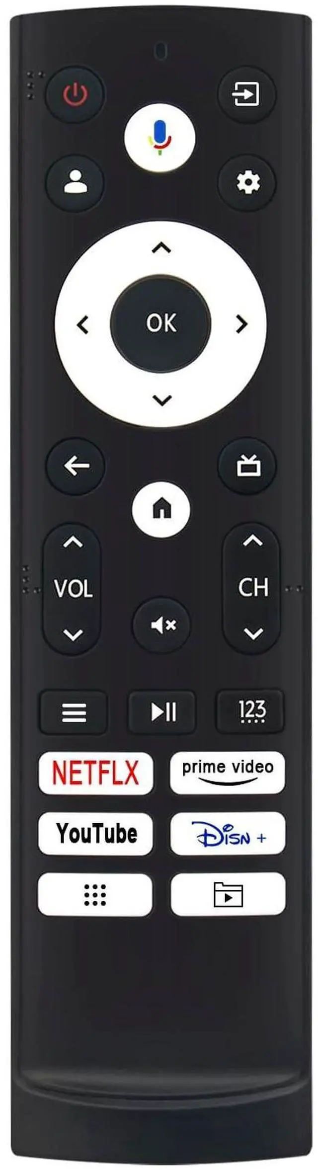 Alt view image 4 of 5 - PERFASCIN ERF3Y90H Replaced Voice Remote fit for Hisense 65-Inch Class QD7 Series QLED 4K UHD Smart TV 65QD7N 75QD7N 85QD7N, 2024 Model