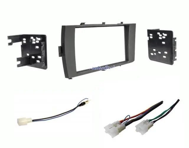 Main image of Double Din Car Stereo Install Dash Kit, Wire Harness and AM/FM Radio Reception Antenna Adapter Combo -Made for 2015 2016 2017 Toyota Prius C