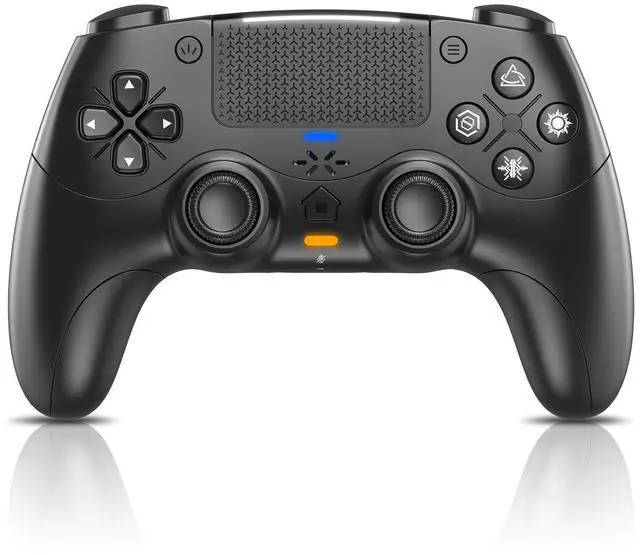 Main image of Nonbliep for PS5 Controller, Dynamic Response Triggers Wireless Controller for PS5/Slim/Pro/PC, Quad-Motor Haptic Vibration, 2000mAh, Mic, Speaker, 6-Axis Gyro Sensor Black