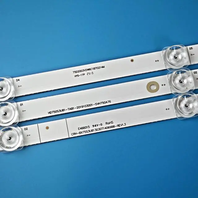 Alt view image 2 of 5 - LED Backlight Strip for Hisense 75'' TV SVH750A76 HD750S3U81-TAB1 75A6G